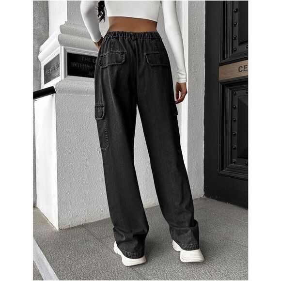 High Waisted Running Shorts Athletic Workout Shorts Quick Dry w/ Zipper Pocket S - Picture 2 of 6